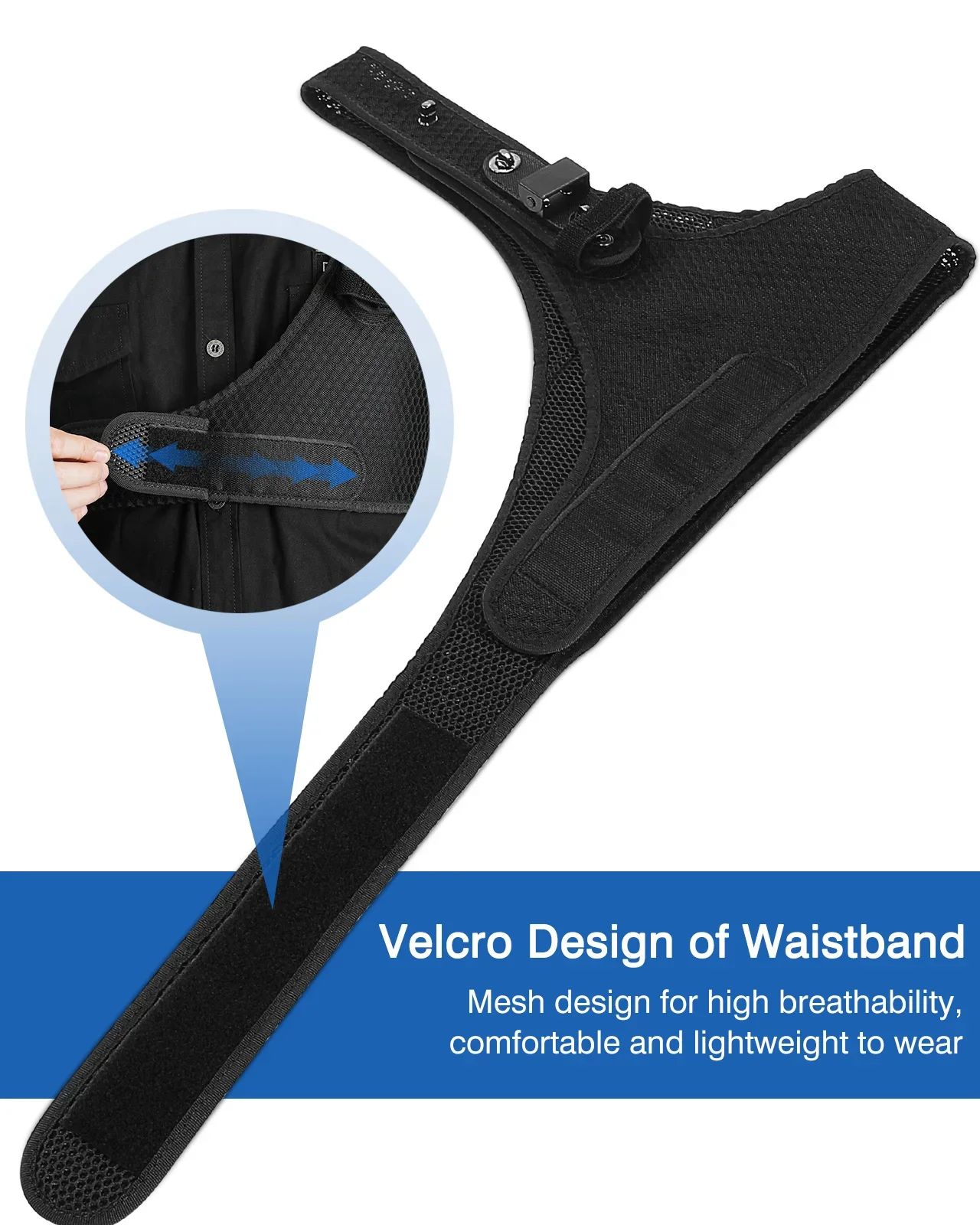 BOBLOV Body Camera Chest Vest Durable Shoulder Single Vest for All Body Camcorder Velcro Wearing Bodycam Belt Cam Shoulder Strap