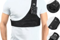 BOBLOV Body Camera Chest Vest Durable Shoulder Single Vest for All Body Camcorder Velcro Wearing Bodycam Belt Cam Shoulder Strap