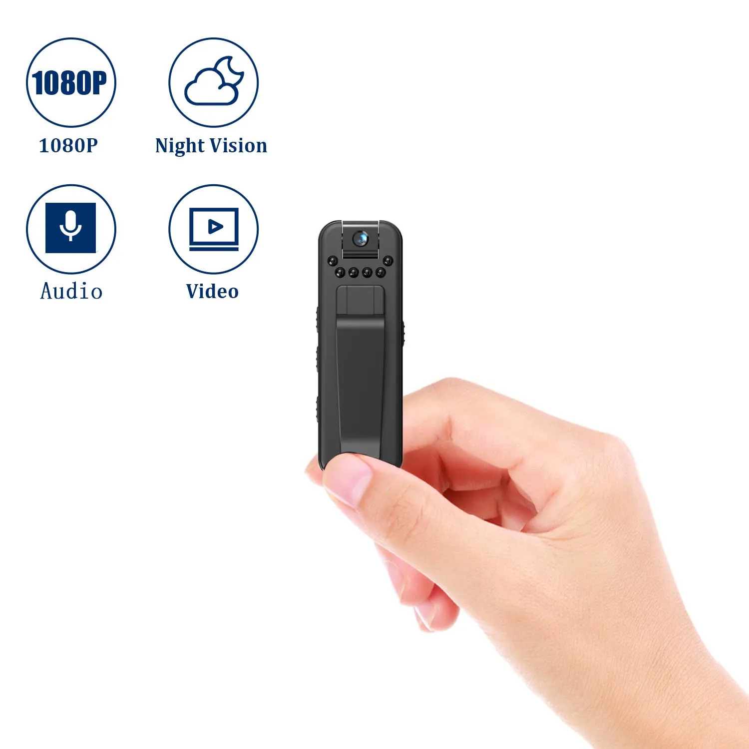 JOZUZE 1080P Sports HD Mini Camera Portable Digital Video Recorder BodyCam Infrared Night Vision Police Camcorder JOZUZE 1080P Sports HD Mini Camera Portable Digital Video Recorder BodyCam Infrared Night Vision Police Camcorder