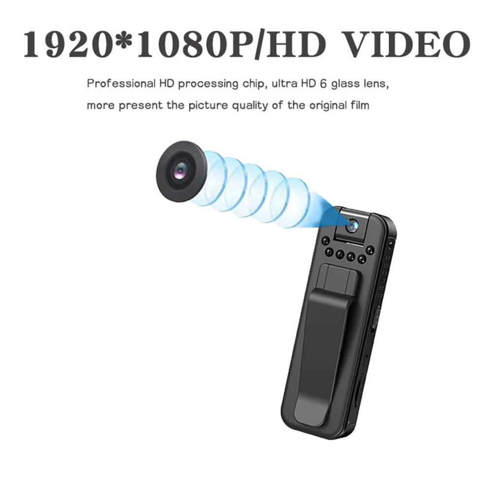 HD 1080P Mini Camera Portable Small Digital Video Recorder Police BodyCam Infrared Night Vision Video Surveillance Camcorder