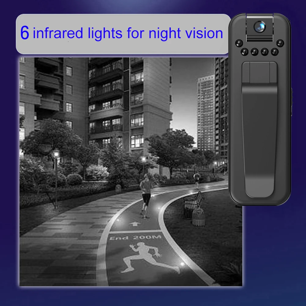 HD 1080P Mini Camera Portable Small Digital Video Recorder Police BodyCam Infrared Night Vision Video Surveillance Camcorder