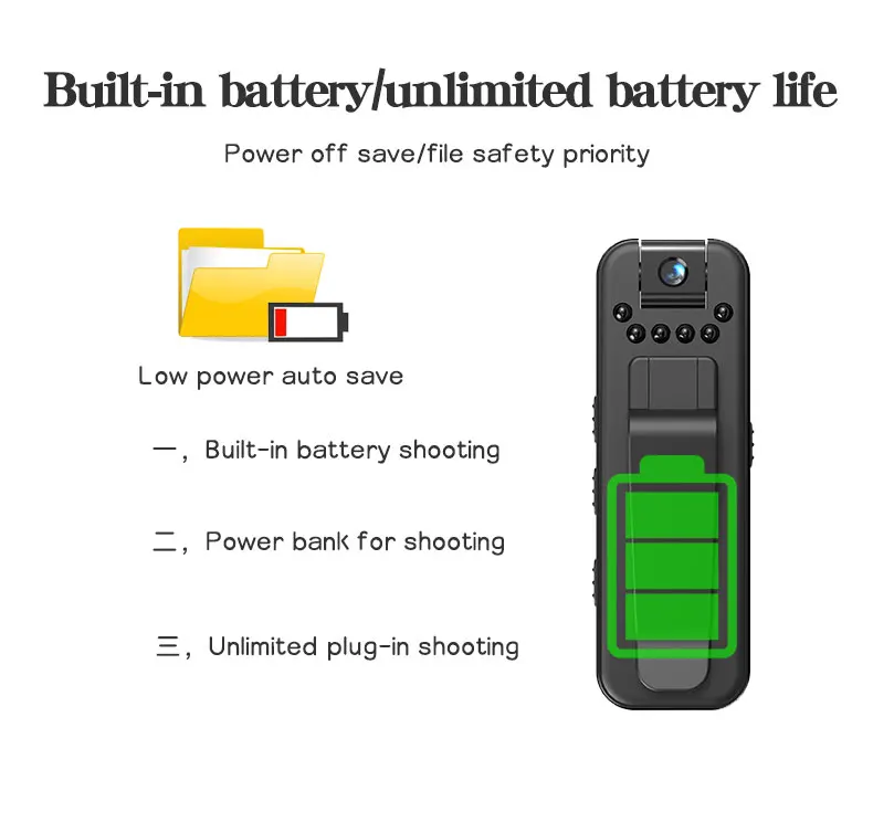 WIth Wifi 1080P Body Mini Camera Portable Small Digital Video Recorder Police BodyCam Infrared Night Vision Miniature Camcorder