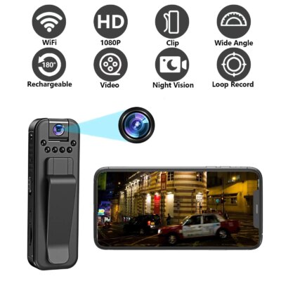 WIth Wifi 1080P Body Mini Camera Portable Small Digital Video Recorder Police BodyCam Infrared Night Vision Miniature Camcorder - Image 4