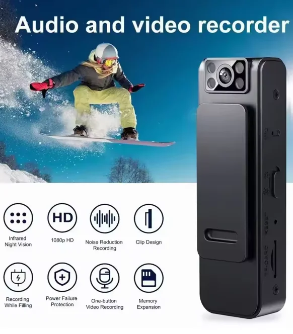 Mini Wifi 1080P Camera IR Night Vision Law Enforcement Recorder Built-in Microphone 130 Degree Wide Angle Mobile Independent Rec