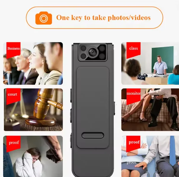 Mini Wifi 1080P Camera IR Night Vision Law Enforcement Recorder Built-in Microphone 130 Degree Wide Angle Mobile Independent Rec