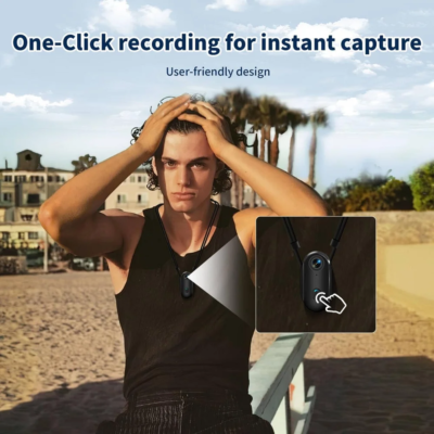4K HD Outdoor Magnetic POV Camera 30FPS Mini Pet Vlogging Collar Camera for Cats Dogs Wireless Back Clip Mount Necklace Bodycam - Image 5