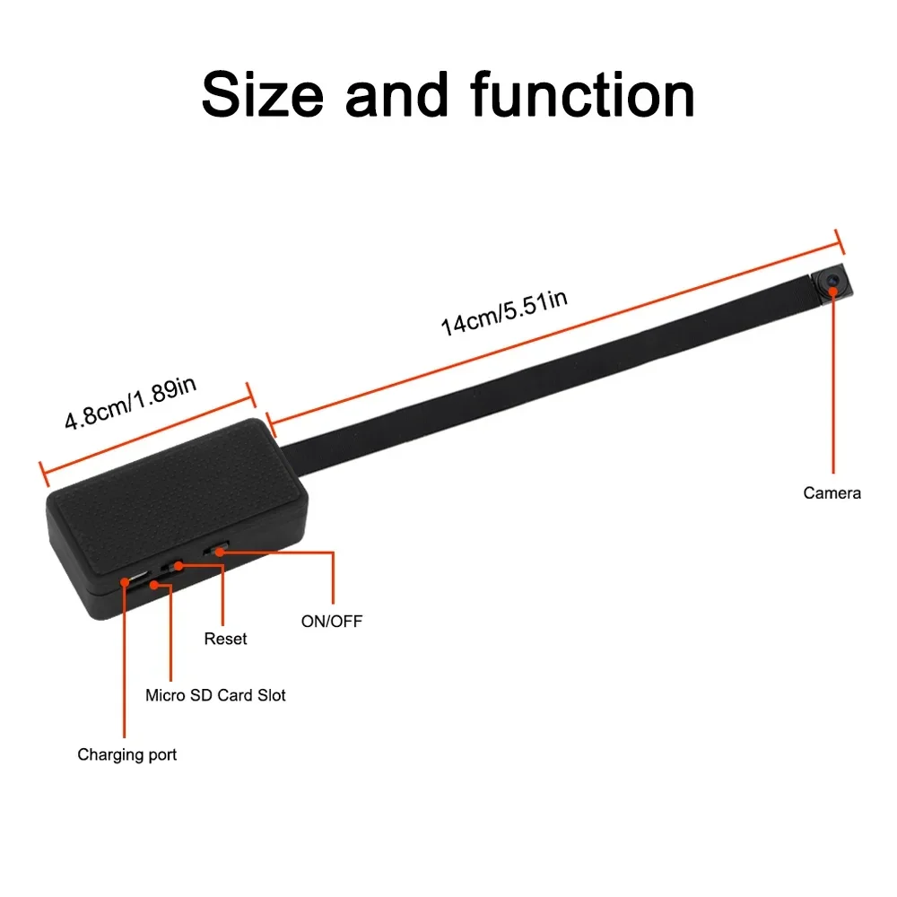 HD1080P Wifi Mini Camera DIY Portable Small Cam  Micro Camcorder P2P Wireless Webcam Loop Recording Support Remote Viewing