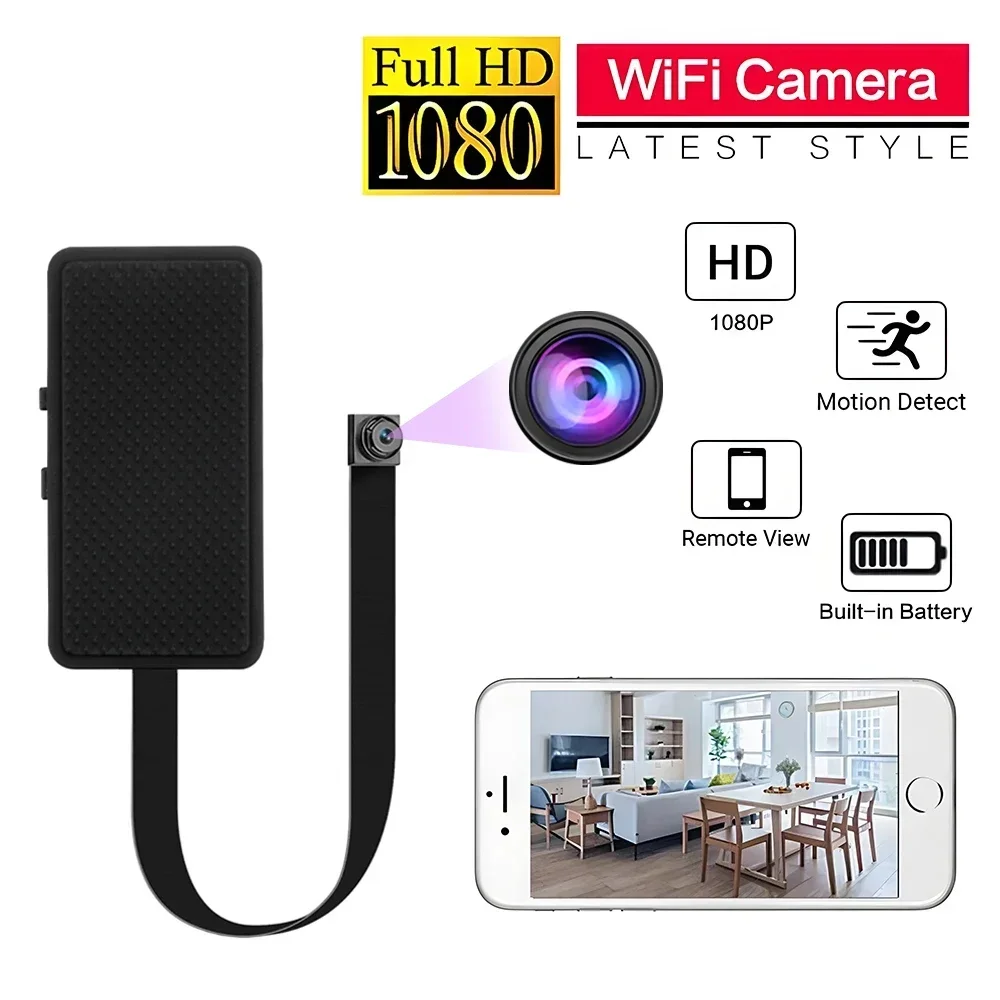 HD1080P Wifi Mini Camera DIY Portable Small Cam  Micro Camcorder P2P Wireless Webcam Loop Recording Support Remote Viewing