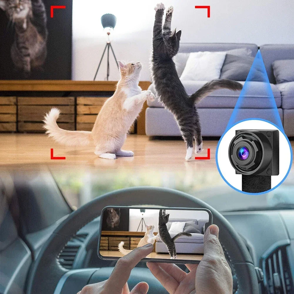 HD1080P Wifi Mini Camera DIY Portable Small Cam  Micro Camcorder P2P Wireless Webcam Loop Recording Support Remote Viewing