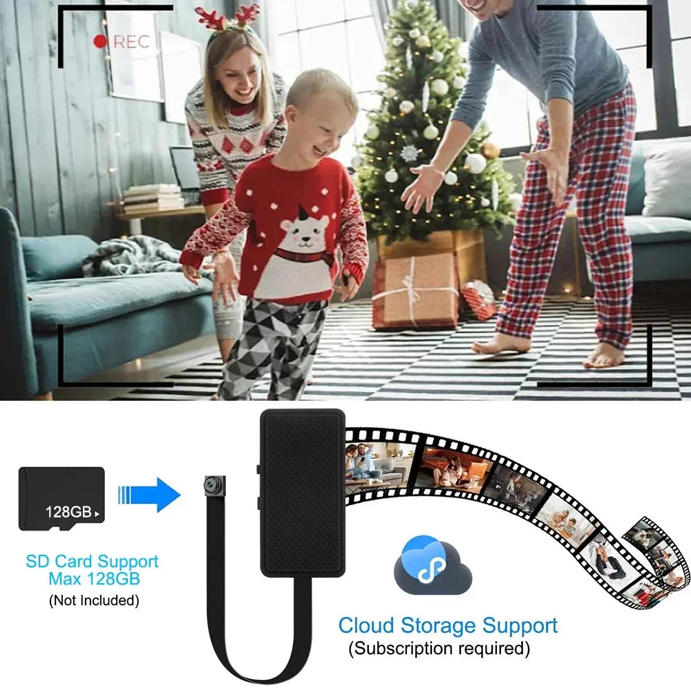 HD1080P Wifi Mini Camera DIY Portable Small Cam  Micro Camcorder P2P Wireless Webcam Loop Recording Support Remote Viewing