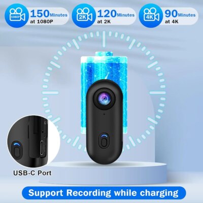 4K Bodycam Action Bike Camera Integrated Helmet Handlebar Motorcycle Road Sport Cam Battery Body Mini Full Hd Sports Action Wifi - Image 5