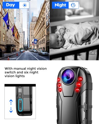 Boblov L02 1080P Infrared night vision Full HD Lens Mini Camera Dash Cam Small Camcorder 125 degrees wide angle Bodycam Police - Image 4