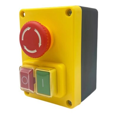 Shop Now KJD17D 250V 16A Electromagnetic Push Button Switch Emergency Stop Switches for Electric Tools & Machine Tool Equipment - Image 2