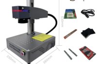 20W Small MINI Compact Protable Best Affordable Desktop Fiber Optic Laser marking engrvaing machine marker metal Jewelry