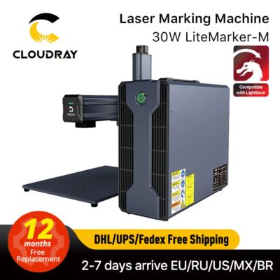 Cloudray 30W Raycus Fiber Laser Marking Machine 110*110mm For Cutting Jewelry Gold Silver Stainless Steel Copper Aluminum Sheet