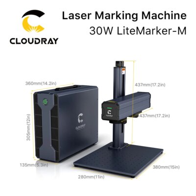 Cloudray 30W Raycus Fiber Laser Marking Machine 110*110mm For Cutting Jewelry Gold Silver Stainless Steel Copper Aluminum Sheet - Image 4