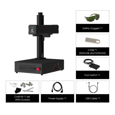 Cloudray 30W Fiber Marking Machine Protable for DIY Jewelry Gold Silver Ring Bracelet Metal Cutting Laser Engraving Machine - Image 6