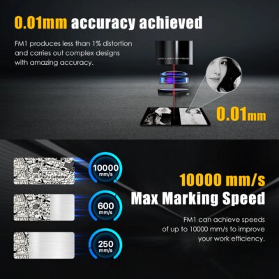 Cloudray 30W Fiber Marking Machine Protable for DIY Jewelry Gold Silver Ring Bracelet Metal Cutting Laser Engraving Machine - Image 3