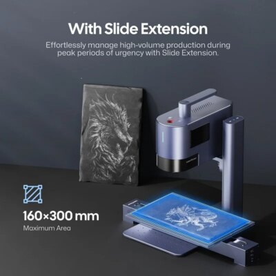 Laserpecker Portable Engraving Machine 20W Fiber Diode Blue Laser 8K With WIFI USB Connection For Metal Plastic Cutting Wood LP5 - Image 6
