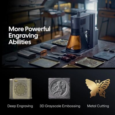 Laserpecker Portable Engraving Machine 20W Fiber Diode Blue Laser 8K With WIFI USB Connection For Metal Plastic Cutting Wood LP5 - Image 3