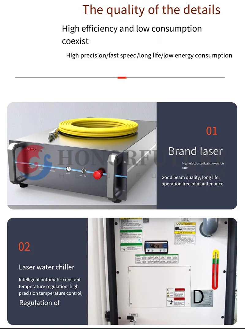 High Quality Factory Cnc Automatic Metal Sheet Steel Fiber Laser Cutting Machine 1500W HF3015H