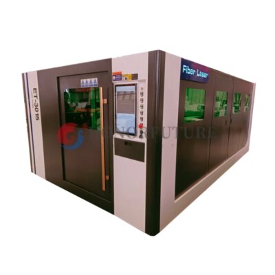 High Power 3015 Enclosed Fiber Laser Cutting Machine with Protection Cover 3kw 6kw for Metal Sheets