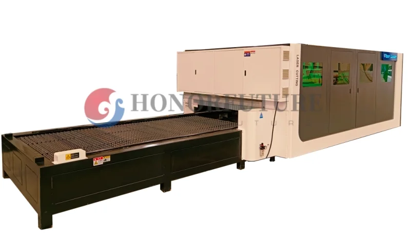 High Power 3015 Enclosed Fiber Laser Cutting Machine with Protection Cover 3kw 6kw for Metal Sheets