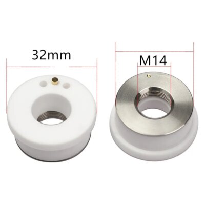 Bluetimes  Laser Ceramic Holder Ring For Fiber Cutting Machine D19.5 21.4 28 32 mm  Fiber Laser Nozzle - Image 3