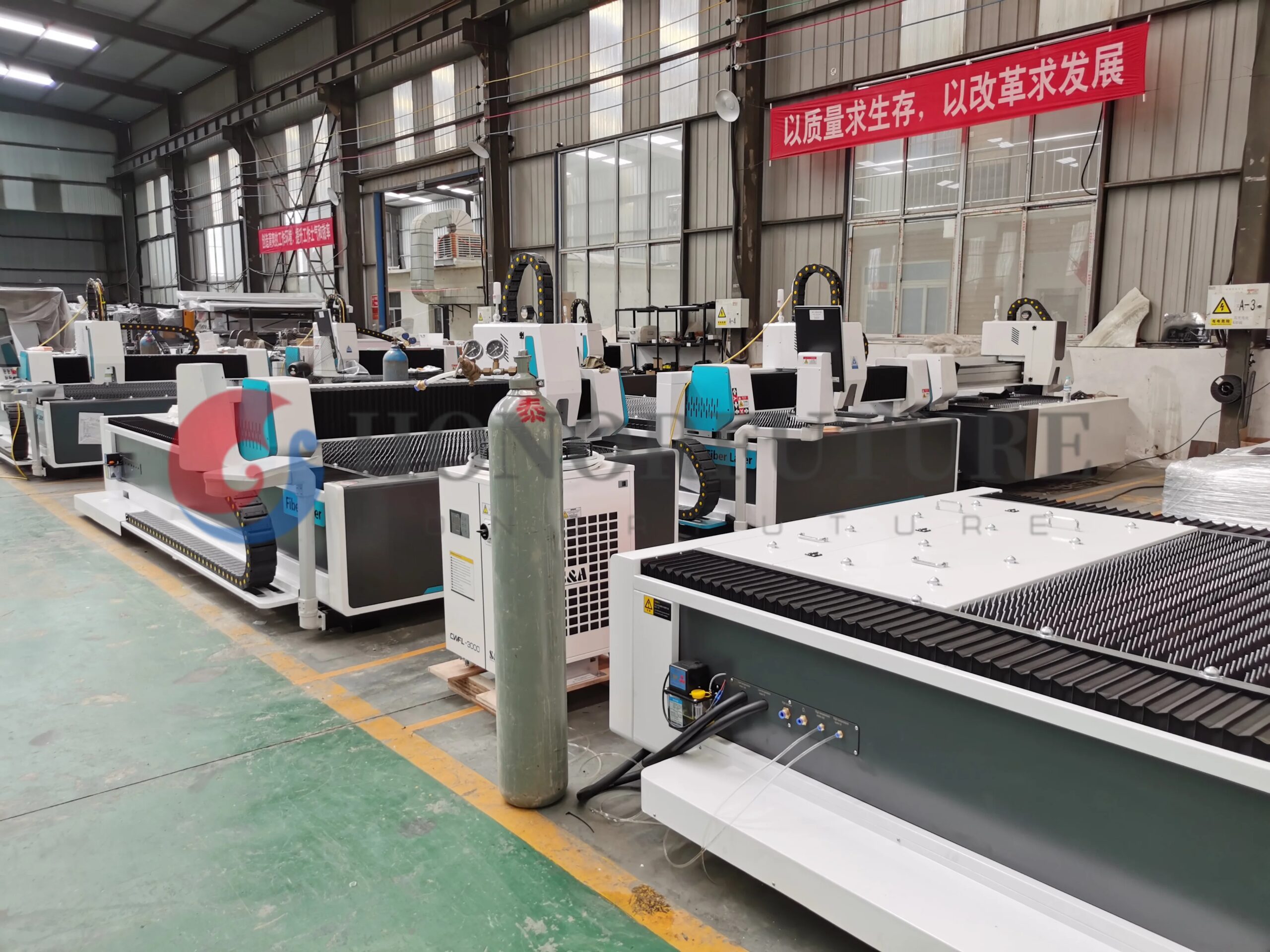 CNC Fiber Laser Cutting Machine 1000W to 2000W Cut Stainless Steel for Metal Sheet