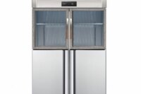 Commercial Stainless Steel 4-Door Refrigerator - Single Temperature Zone, Heavy Duty for Restaurant/Shop