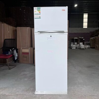 ​​205L Double Door Top Freezer Refrigerator - Household Energy Saving Fridge for Home, Large Capacity with Adjustable Shelves