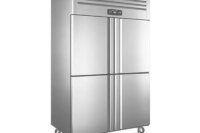 High Quality Commercial Kitchen Large Vertical Freezer and Refrigerator 4 Door Air Cooling for Frozen Food Storage