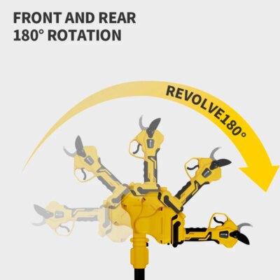 Brushless 1380W Electric Chainsaw Telescoping Pole Pruner High Branch Saw Garden Tree Pruning Tool For Dewalt 20V Battery Pin - Image 4
