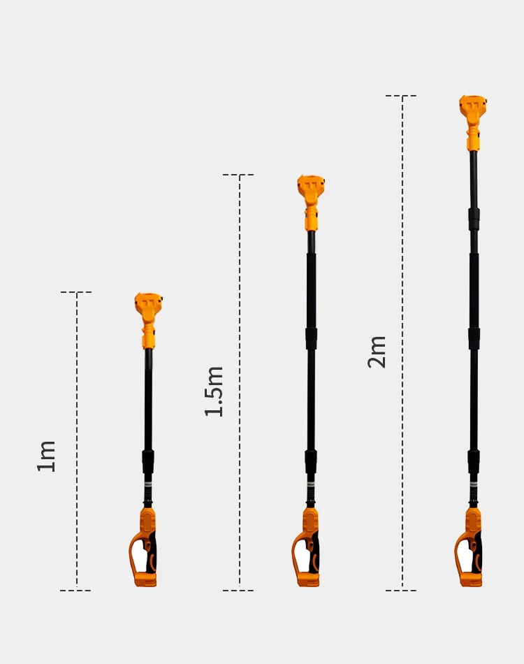 Brushless 1380W Electric Chainsaw Telescoping Pole Pruner High Branch Saw Garden Tree Pruning Tool For Dewalt 20V Battery Pin
