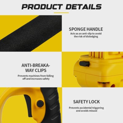Brushless 1380W Electric Chainsaw Telescoping Pole Pruner High Branch Saw Garden Tree Pruning Tool For Dewalt 20V Battery Pin - Image 3