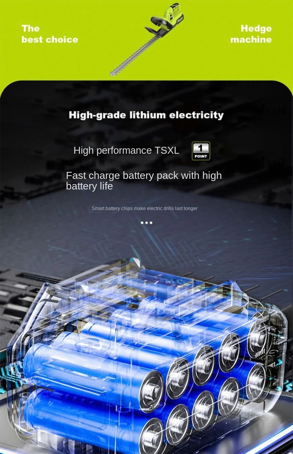 Electric Hedge Trimmer Trimmer Rechargeable Tea Tree Pruning Machine Tea Leaf Tea Greening Garden Artifact Tea Cutting Machine