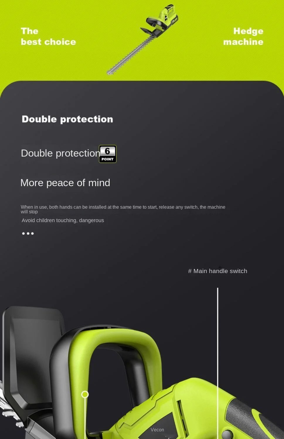 Electric Hedge Trimmer Trimmer Rechargeable Tea Tree Pruning Machine Tea Leaf Tea Greening Garden Artifact Tea Cutting Machine