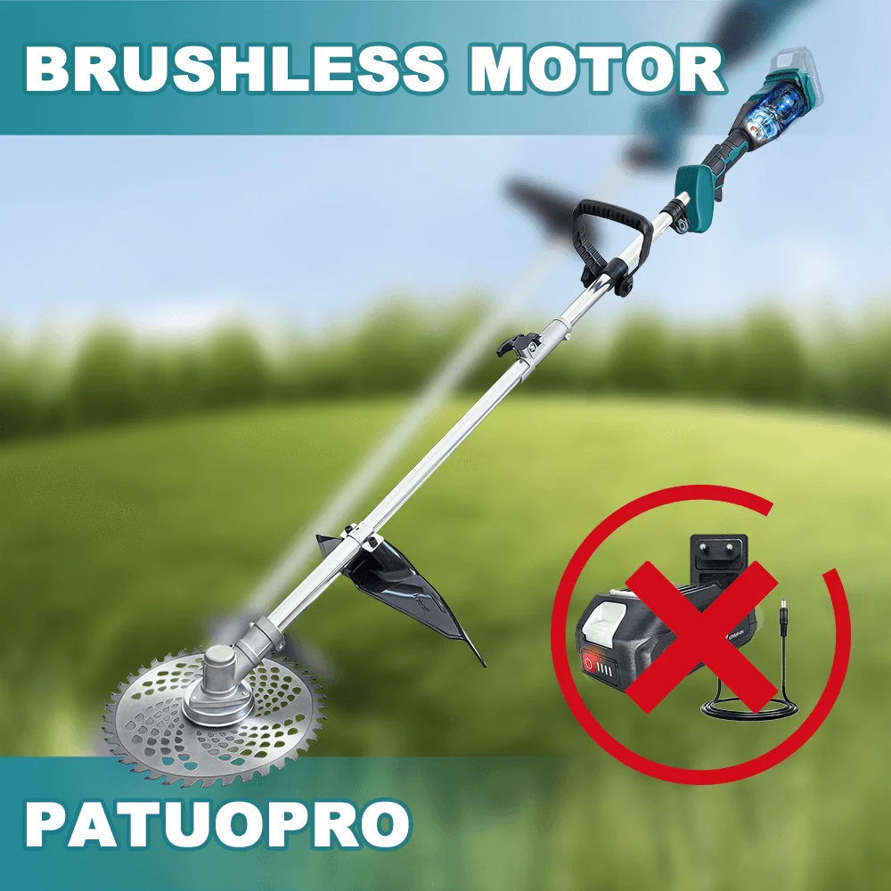 Brushless 9 Inch Cordless Lawn Mower Portable Adjustable Length Electric Grass Trimmer Cutter For Makita 18V Battery(No Battery) Brushless 9 Inch Cordless Lawn Mower Portable Adjustable Length Electric Grass Trimmer Cutter For Makita 18V Battery(No Battery)