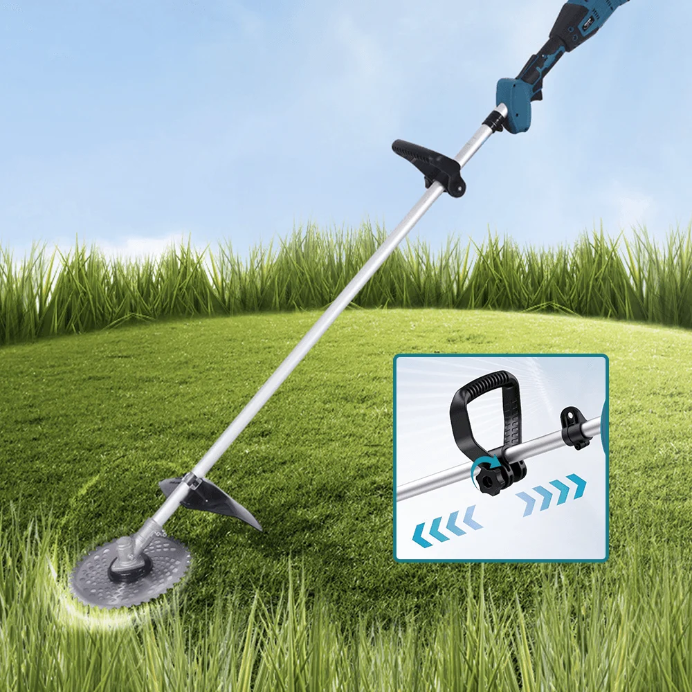 Brushless 9 Inch Cordless Lawn Mower Portable Adjustable Length Electric Grass Trimmer Cutter For Makita 18V Battery(No Battery) Brushless 9 Inch Cordless Lawn Mower Portable Adjustable Length Electric Grass Trimmer Cutter For Makita 18V Battery(No Battery)