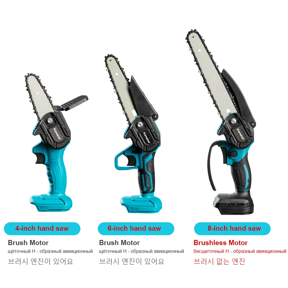 Kamolee Brushless Electric Chain Saw 8 Inch Mini Chainsaw Wood Cutter Pruning Garden Power Tool Kamolee Brushless Electric Chain Saw 8 Inch Mini Chainsaw Wood Cutter Pruning Garden Power Tool
