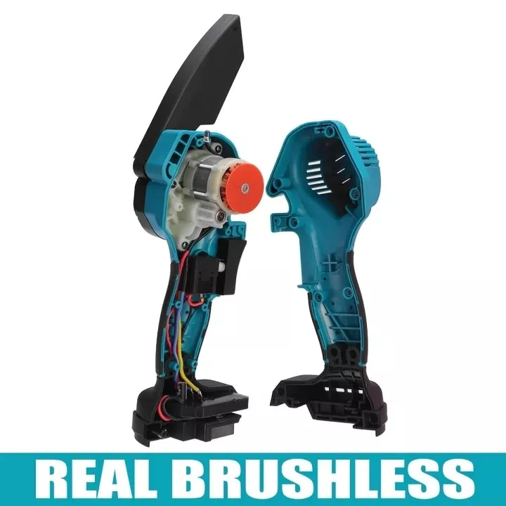 Kamolee Brushless Electric Chain Saw 8 Inch Mini Chainsaw Wood Cutter Pruning Garden Power Tool