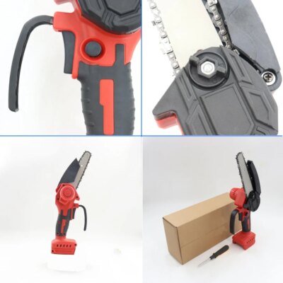 Mini Chainsaw 4/6-Inch Cordless Woodworking Handheld Garden Electric Saw Cutting Power Tool Fit Dewalt/Milwaukee 18V Battery - Image 2