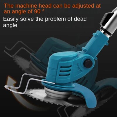 Cordless Lawn Mower Handheld Electric Grass Trimmer Adjustable Garden Tools For Makita 18V Battery - Image 4