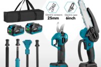 YOFIDRA Brushless Telescoping Pole Electric Chainsaw 3in1 High Scalable Pruner Shear Scissors Tool For Makita 18V Battery Pin