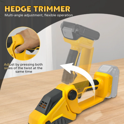 Cordless Hedge Trimmer 2-in-1 Grass Shears Handheld Electric Shrub Trimmer Kit Garden Tool for Dewalt 20V Battery (No Battery) - Image 3