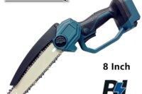 For Bosch 18V Battery 8 Inch Chain Saw Brushless Electric Chainsaw Pruning Woodworking Cutting Cordless Garden Power Tools