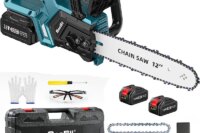 Seesii 12'' Brushless Electric Chainsaw Cordless Chain Saw Garden Tools Tree Wood Cutting Pruning For Makita 18v Battery