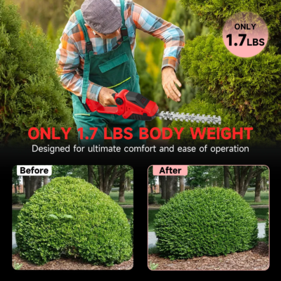 Cordless Hedge Trimmer Electric Grass Trimmer Bush Trimmer Grass Shears Garden Tools for Milwaukee 18V Battery (No Battery) - Image 4