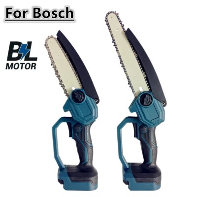 Brushless Chainsaw 8 Inch / 6 Inch Electric Chain Saw Pruning Wood Cutting Garden Power Tools For Bosch 18V Battery