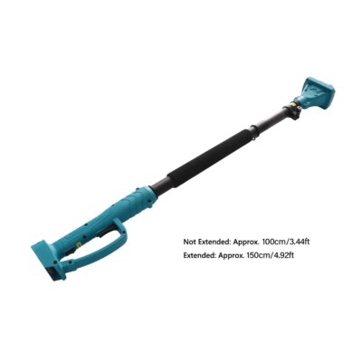 Cordless Pruning Shears Extension Pole Anti Slip Handle Rotating Head Electric Tree Pruner Pole 4.92 Ft Length for Garden Blue - Image 6